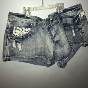 Shorts from Pacsun with lace detail